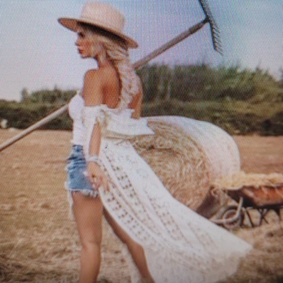 NEW NWOT BO HO.LONG LACE SMALL FESTIVAL COAT - Picture 8 of 13